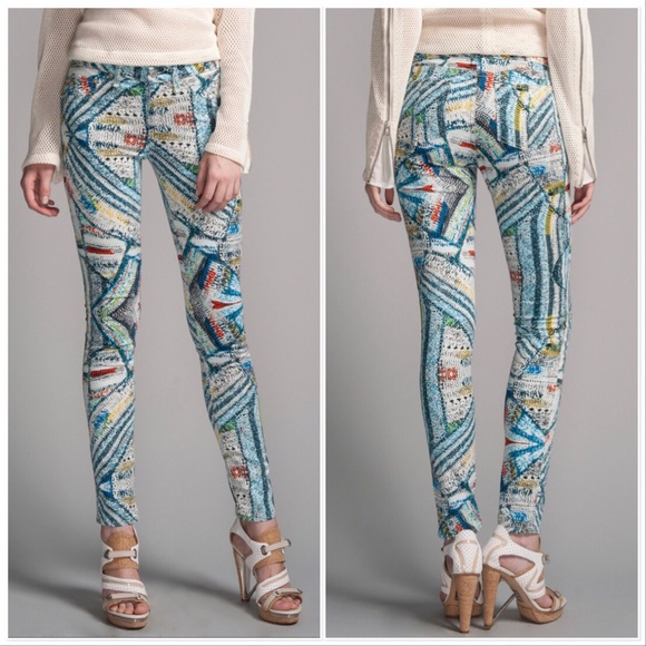 rag & bone Denim - RAG & BONE Legging Skinny Jean Surf Knit Pattern